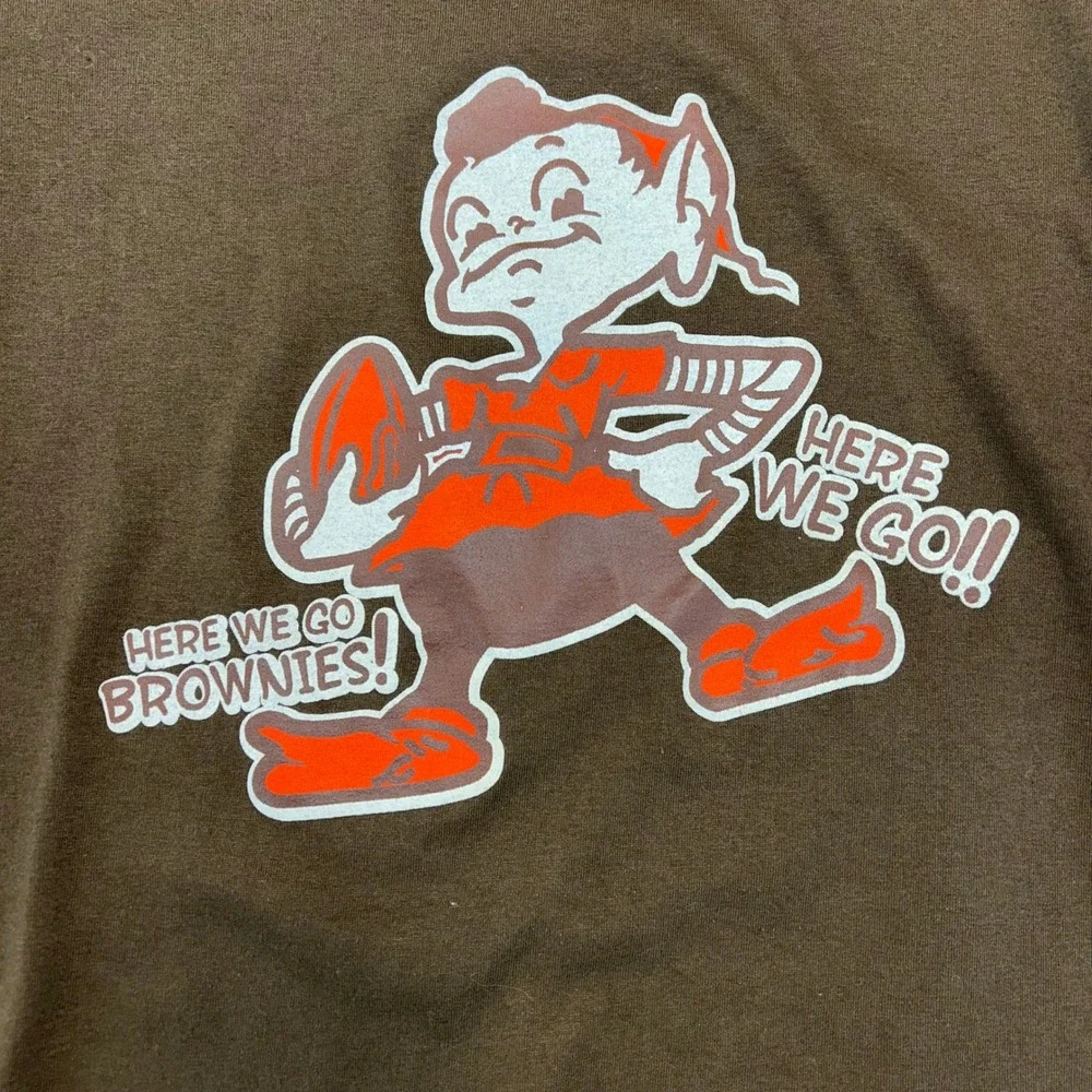 Vintage Cleveland Browns Graphic Tee Mens Small Short Sleeve NFL Football Shirt